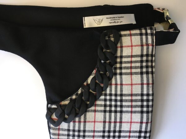 Svart rutig Pockelino bältesväska - Bild 5
