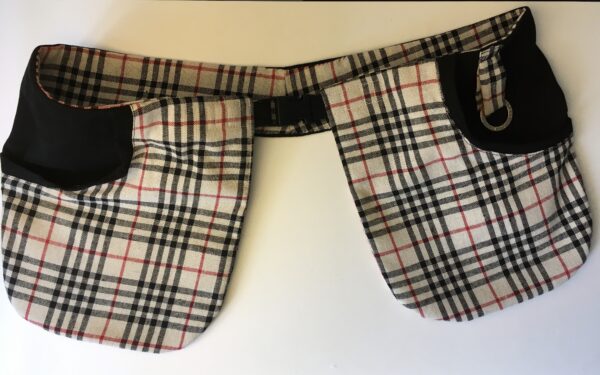 Rutig med svart jeanstyg Pockelino bältesväska - Bild 8