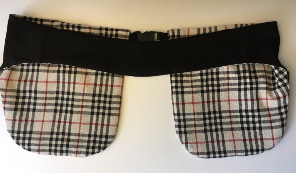 Rutig med svart jeanstyg Pockelino bältesväska - Bild 9