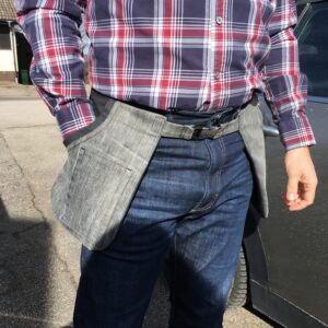 Grå sliten Jeans-Pockelino