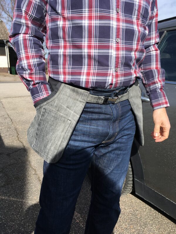 Grå sliten Jeans-Pockelino