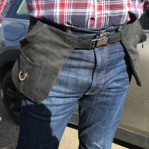 Svart Jeans-Pockelino bältesväska