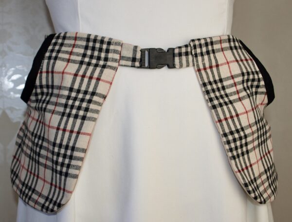 Rutig med svart jeanstyg Pockelino bältesväska - Bild 6